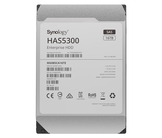 Synology HDD HAS5300-16T (16TB, SAS 12Gb/s, 512MiB)