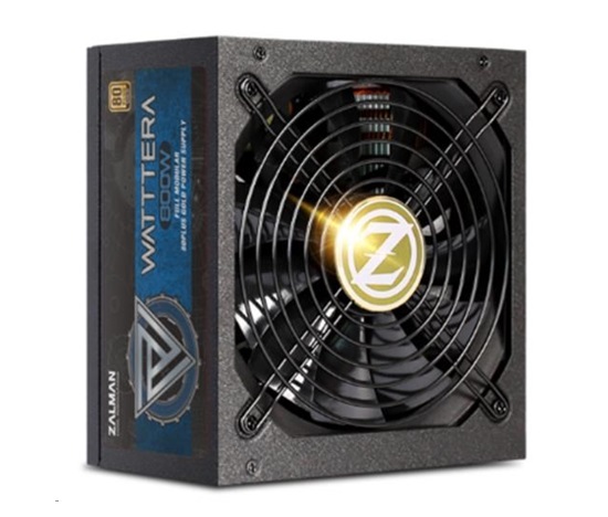 ZALMAN WATTTERA ZM800-EBTII - 800W 80+ Gold, 13,5cm ventilátor, modulárny