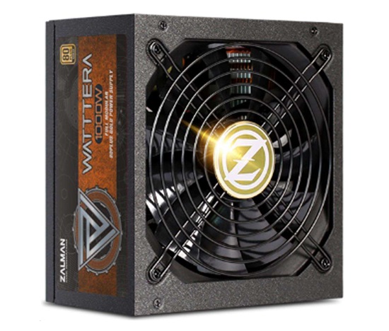 ZALMAN WATTTERA ZM1000-EBTII - 1000W 80+ Gold, 13,5cm ventilátor, modulárny