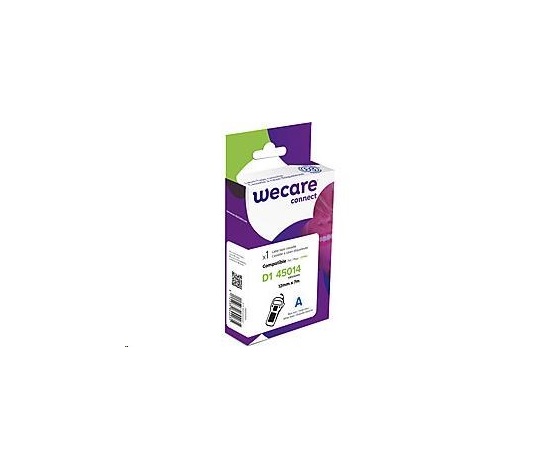 Páska WECARE ARMOR pre DYMO S0720540, modrá/biela, 12 mm x 7 m