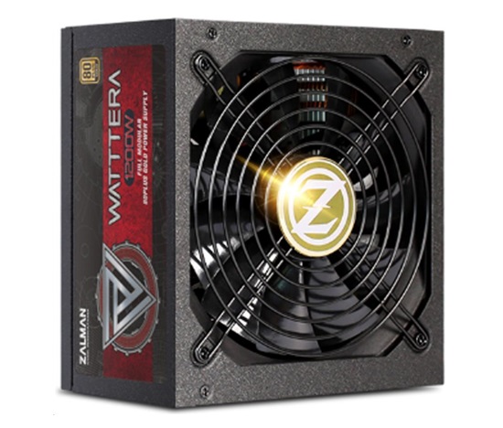 Napájací zdroj ZALMAN WATTTERA ZM1200-EBTII - 1200W 80+ Gold, 13,5cm ventilátor, modulárny