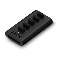 Rozbočovač USB NZXT AC-IUSBH-M3, interný, 4xUSB 2.0 výstup, 1xUSB 2.0 vstup, 1xSATA, utesnené magnetické telo, čierna farba