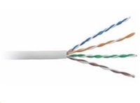 BAZAR - UTP kabel LYNX, Cat5E, drát, PVC, Dca, šedý, 100m - POŠKOZENÝ OBAL