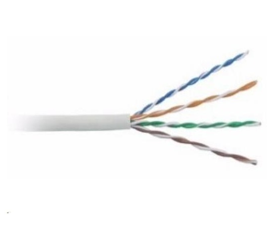 BAZAR - UTP kabel LYNX, Cat5E, drát, PVC, Dca, šedý, 100m - POŠKOZENÝ OBAL