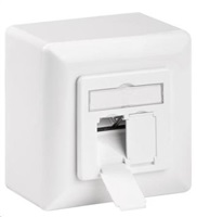 Sieťová zásuvka CAT 6a triedy EA na/pod omietkou 2x RJ45