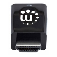 Adaptér Manhattan HDMI na VGA, mikrokonvertor, HDMI samec na VGA samica, audio, čierny