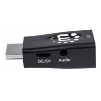Adaptér Manhattan HDMI na VGA, mikrokonvertor, HDMI samec na VGA samica, audio, čierny