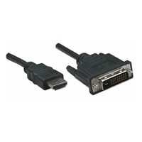 Manhattan HDMI kábel na DVI-D, Dual Link, 1 m, čierny