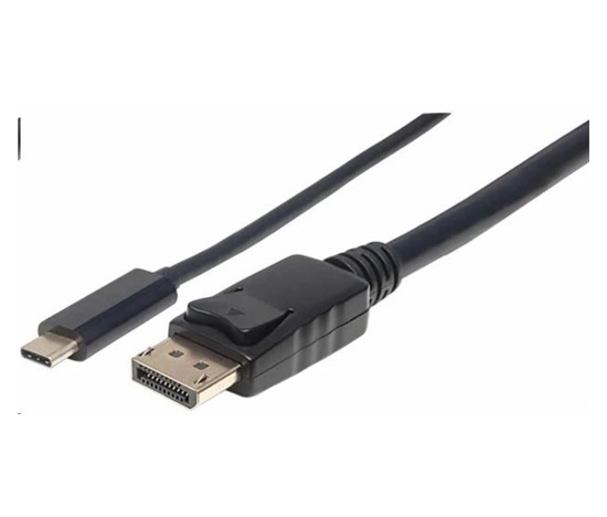 Kábel Manhattan USB-C na DisplayPort, 1 m, čierny