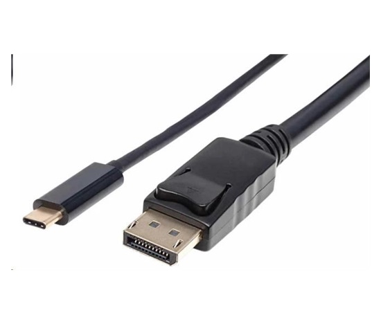 Kábel Manhattan USB-C na DisplayPort, 2 m, čierny