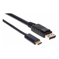 Kábel Manhattan USB-C na DisplayPort, 2 m, čierny