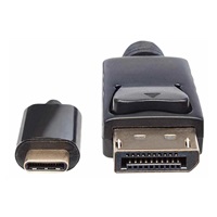 Kábel Manhattan USB-C na DisplayPort, 2 m, čierny