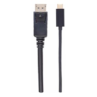 Kábel Manhattan USB-C na DisplayPort, 2 m, čierny