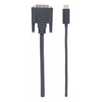 Manhattan kábel USB-C na DVI, 2 m, čierny