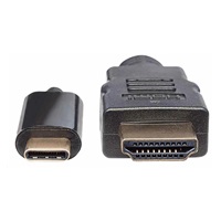 Manhattan kábel USB-C na HDMI, 2 m, čierny