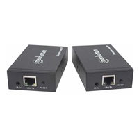 Manhattan HDMI Splitter, predlžuje signál 1080p až na 120 m pomocou sieťového prepínača a jedného ethernetového kábla, čierny