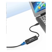 Adaptér Manhattan USB-C na 2.ethernet 5GBASE-T, USB 3.2 Gen 1; 10/100/1000 Mbps & 2.5 Gb/s, čierna