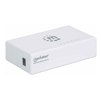 Manhattan Ethernet switch, Ethernet switch, veľkosť stolného počítača, plast, IEEE 802.3az, biela