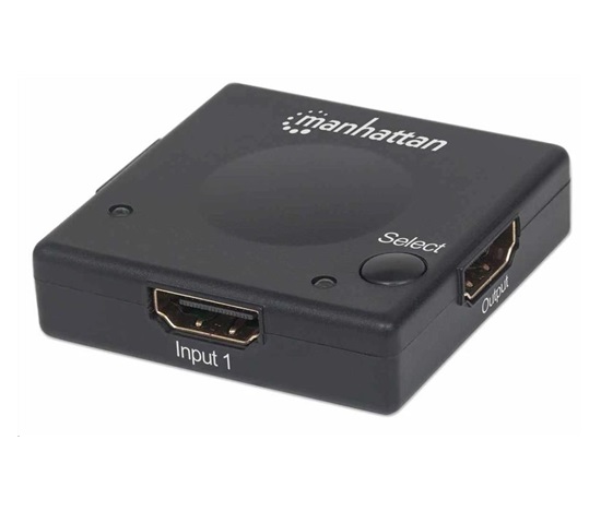 Manhattan HDMI Switch, 2-portový HDMI prepínač, 1080p, čierny