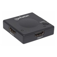 Manhattan HDMI Switch, 2-portový HDMI prepínač, 1080p, čierny