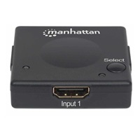Manhattan HDMI Switch, 2-portový HDMI prepínač, 1080p, čierny