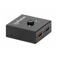 Manhattan HDMI Splitter, 4K obojsmerný 2-portový HDMI Splitter/Prepínač, 4K@30Hz, čierny