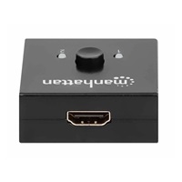 Manhattan HDMI Splitter, 4K obojsmerný 2-portový HDMI Splitter/Prepínač, 4K@30Hz, čierny