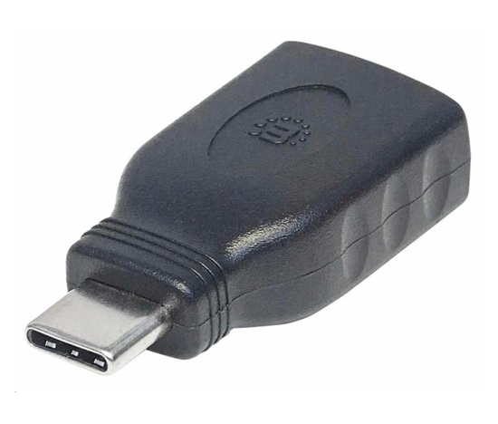 Adaptér Manhattan USB, USB 3.1 Gen 1, USB-C samec na USB-A samica, 5 Gb/s, čierna