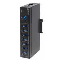 Rozbočovač Manhattan, 7 portov, USB 3.0 Typ A, čierna