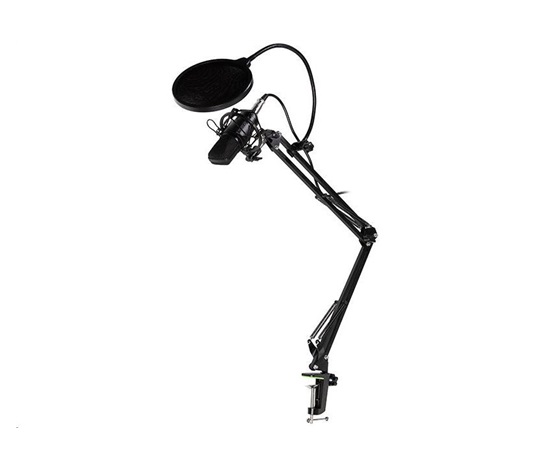 TRACER Microphone Studio PRO, 3.5 jack, 2.5 m kábel, čierny