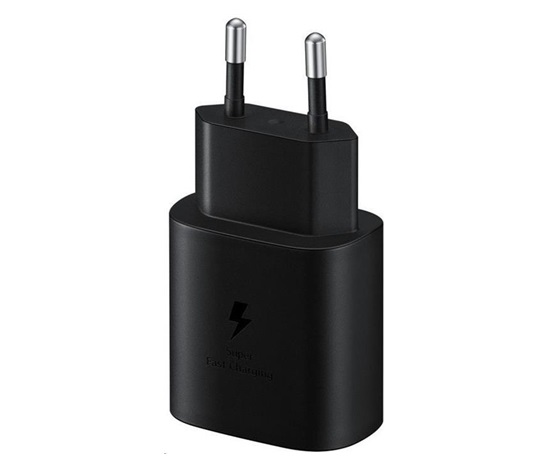 Cestovná nabíjačka Samsung EP-TA800XBE, rýchle nabíjanie 25 W, kábel USB-C, čierna