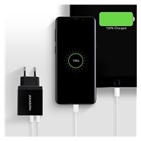 AXAGON ACU-QS24, sieťová nabíjačka QC & SMART 24 W, 2x port USB-A, QC3.0/AFC/FCP + 5V/1,2A
