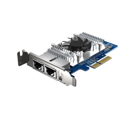 Rozširujúca sieťová karta QNAP QXG-10G2T-X710 10GbE, dvojportová Intel X710, 4xPCIe pre NAS s PCIe