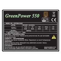 Napájací zdroj Fortron 550W GreenPower 550-51AAC,80+ Bronze
