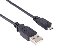 Kábel USB PREMIUMCORD 2.0 Prepojenie A-Micro B. 2 m (čierna)