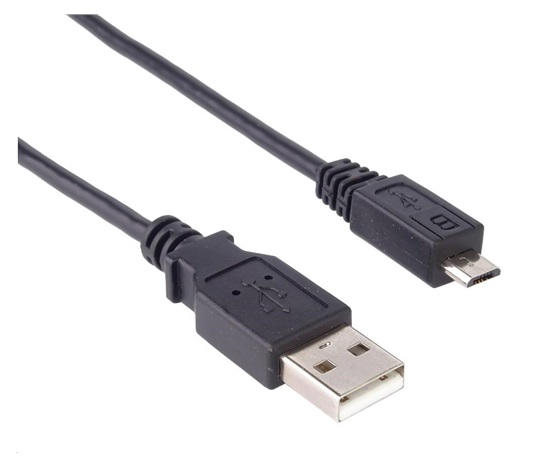 Kábel USB PREMIUMCORD 2.0 Prepojenie A-Micro B. 2 m (čierna)