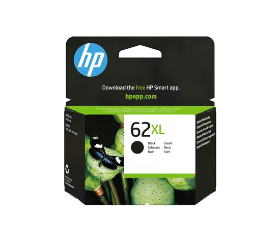 HP 62XL High Yield Black Original Ink Cartridge (600 pages)