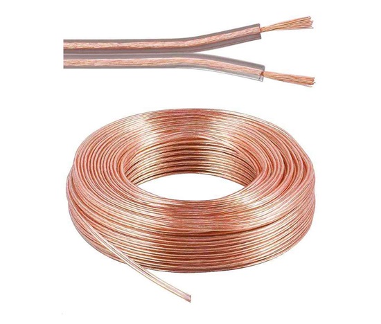 PremiumCord Reproduktorové káble 100% CU meď 2x0,75mm 50m