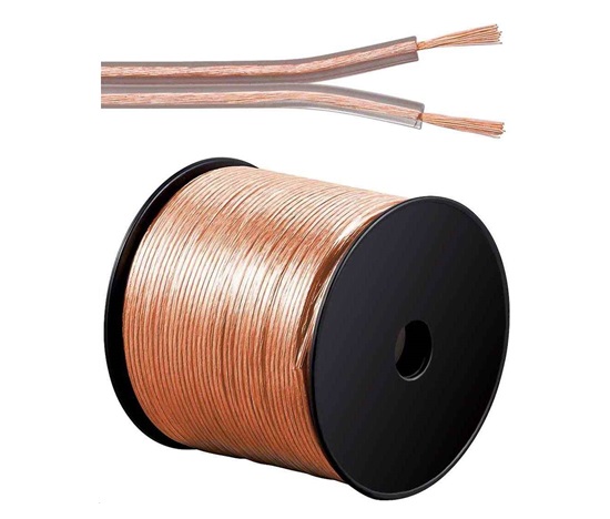PremiumCord Reproduktorové káble 100% CU meď 2x0,75mm 100m