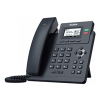 IP telefón Yealink SIP-T31P, 2,3" grafika 132x64, 2x RJ45 10/100, PoE, 2x SIP, s adaptérom