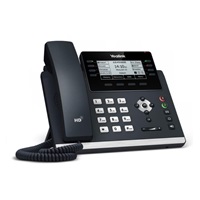 IP telefón Yealink SIP-T43U, 3,7" grafika 360x160, 2x RJ45 10/100/1000, PoE, 12x SIP, 2x USB, bez adaptéra