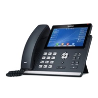 IP telefón Yealink SIP-T48U, 7" farebný dotykový displej 800x480, 2x RJ45 10/100/1000, PoE, 16x SIP, 1x USB, bez adaptéra