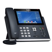 IP telefón Yealink SIP-T48U, 7" farebný dotykový displej 800x480, 2x RJ45 10/100/1000, PoE, 16x SIP, 1x USB, bez adaptéra