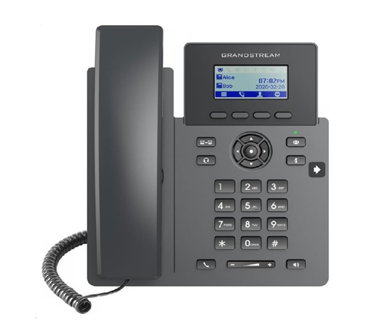 Grandstream GRP2601 [telefón VoIP - 2.21" 132 x 48 grafika, 2x SIP účet, 2x RJ45 10/100 Mbps]