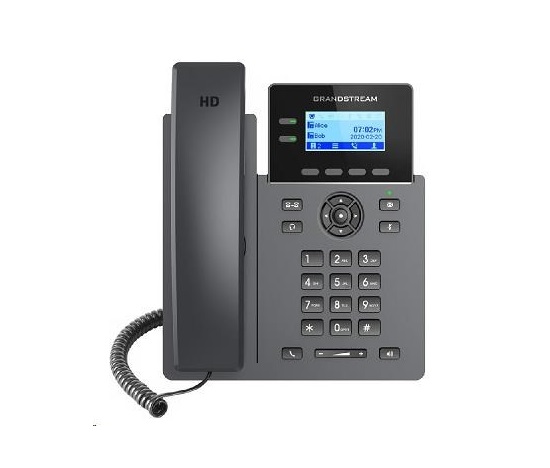 Grandstream GRP2602 [telefón VoIP - 2.21" 132 x 48 grafika, 4x SIP účet, 2x RJ45 10/100 Mbps]