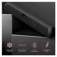 AXAGON EE25-SL, USB 3.2 Gen 1 - SATA 6G, 2.5" SLIDE box, bez skrutiek, čierny