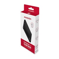 AXAGON EE25-SL, USB 3.2 Gen 1 - SATA 6G, 2.5" SLIDE box, bez skrutiek, čierny