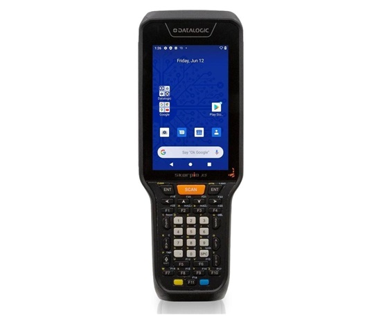 Datalogic Skorpio X5, bezkontaktný, 2D, XLR, BT, Wi-Fi, NFC, alfa, Gun, ext. netopier., Android
