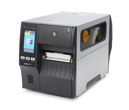 Zebra ZT411, 12 bodov/mm (300 dpi), disp. (farebné), RTC, RFID, EPL, ZPL, ZPLII, USB, RS232, BT, Ethernet