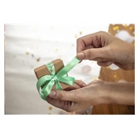 BROTHER TZE-RM34 - 12 mm široká kazeta s TZ páskou, 4 m TEXTILNÁ páska - na výrobu darčekov - MATNÁ PÁSKA, ZLATÝ POTISK